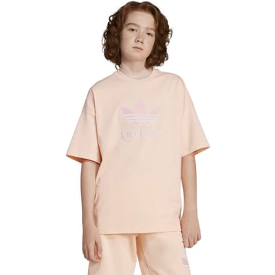 Adidas Originals Oversize Trefoil Tee Big Logo Execution Haze Coral Taglia: 164 | Camicie Outlet | kids | Arancia