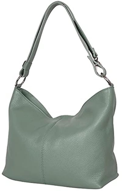 Leren Handtas - Schoudertas Dames - Dagelijks Gebruik - Handgemaakt In Italië - 28 x 24 x 14 cm - Bruin