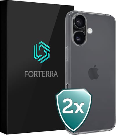 Hoesje 2 Stuks - Geschikt voor Apple iPhone 17 - Sterk & Shockproof - Back Cover - Case Siliconen - Telefoon Hoes - Transparant