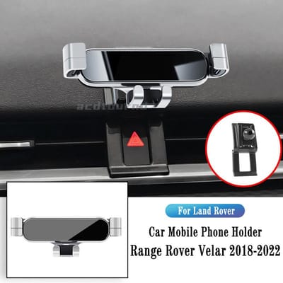 Autotelefoonhouder Voor Land Rover Range Rover Velar - Zwaartekracht Navigatiebeugel GPS Stand Airco Ventilatierooster Clip Steunhouder gray