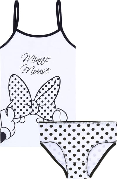 Zwart-wit T-shirt + Minnie-slipje DISNEY