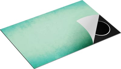 Chefcare Inductie Beschermer Lichtgroene Stenen Muur - 80x50 cm - Afdekplaat Inductie - Kookplaat Beschermer - Inductie Mat