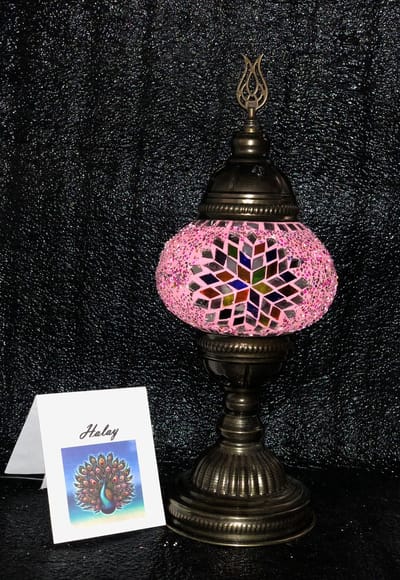 Handgemaakte Turkse sfeerlamp roos met gekleurde Mozaïek nachtlamp Oosterse Sprookjes tafellamp