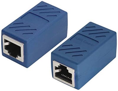 RJ45 Ethernet Coupler - Inline Network Connector voor Cat5, Cat5e, Cat6, Cat6e - 2-Pack