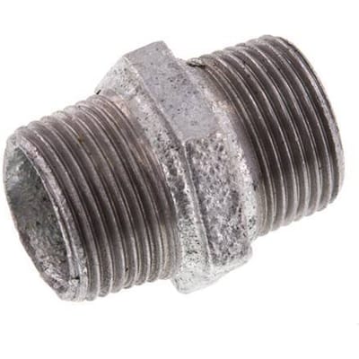 R 1'' Verzinkt Gietijzeren Borstnippel 25 Bar [2 Stuks]