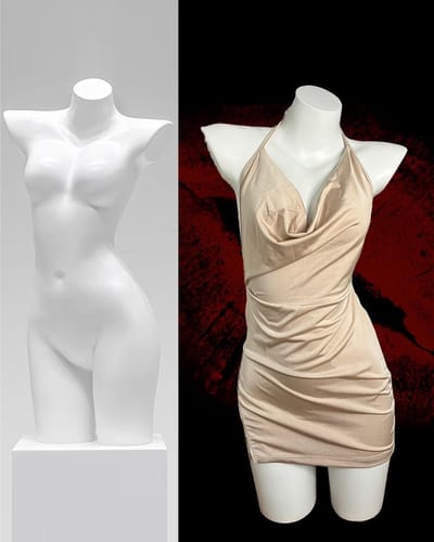 Naaien Etalagepop - Jurk Vorm Mannequin - Kleding Presenteren - Vrouwelijke Curvy Lichaam - 85cm Borst - Wit