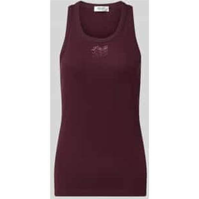 Slim fit top van katoenmix model 'Costina'