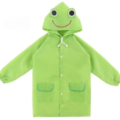 Style Animal Dessin Animé Imperméable Enfants Bébé Imperméables Couleur Unique Enfant Dessin Animé Imperméable 1 PIÈCE Enfants Étudiant Dessin Animé Imperméable green