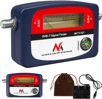 Satelliet zoeker DVB-T Satfinder kabel 30cm Maclean MCTV-627 TV Antenne finder