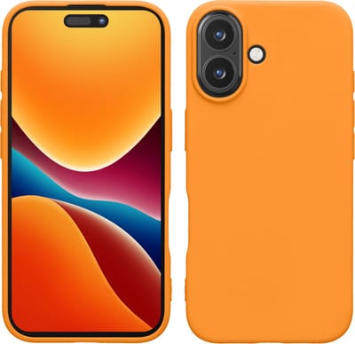 kwmobile telefoonhoesje geschikt voor Apple iPhone 16 - Hoesje voor smartphone - Back cover in fruitig oranje