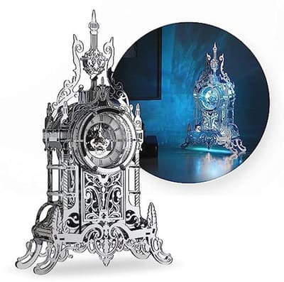 LED 3D Puzzels voor Volwassenen - Elegante Acryl Puzzelklok Bouwmodel als Woondecoratie