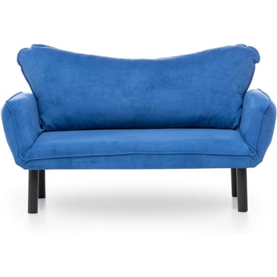 Asir - Bedbank - Slaapbank – Sofa - 2-zits - Blauw - 140 x 65 x 70 cm