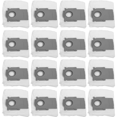 16 STUKS Robot Stofzuigerzakken Niet-geweven Stof Stofzak Vervanging voor S8 Pro Ultra S7 Maximum white