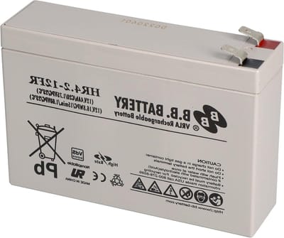 Loodaccu 12 V - AGM Accu - Noodstroom Systemen - Vlamvertragende Behuizing - 42 Ah - Zwart