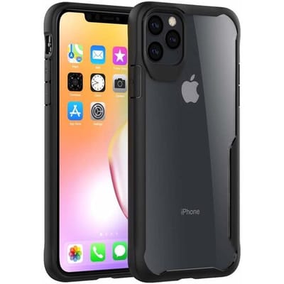 ShieldCase Anti Shock case geschikt voor Apple iPhone 11 - hoesje - Doorzichtig hoesje met verstevigde zwarte randen - Optimale bescherming - Transparant / Zwart