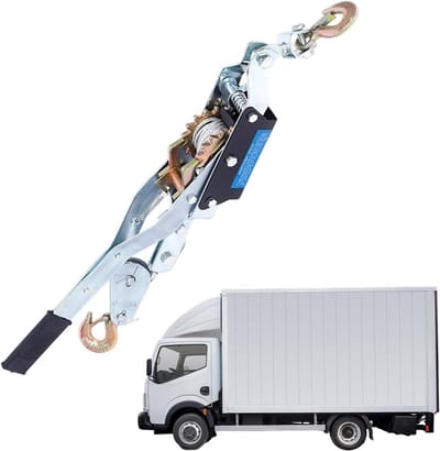 Handmatige Kabellier - Draadspanapparaat Ratel - Zware Hefklussen - Dubbele Haak Stabiliteit - 1T 2T 4T Capaciteit - Zilver