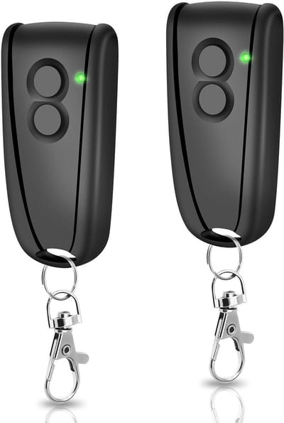 433.92 MHz Afstandsbediening met 2 Knoppen voor Hörmann Ecostar en Liftronic 500, 700, 800 - Geschikt voor RSC2, RSE2, RSZ1 Modellen - Inclusief 2 CR2032 Batterijen