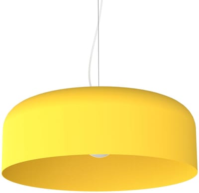 Moderne hanglamp met metalen cilinder - Diameter 50cm Aansluiting E27 - Made in Italy - voor keuken en woonkamer (Geel, 50cm)
