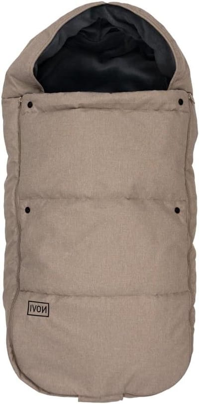Baby Voetenzak - Kinderwagen Dekje - Warm Blijven - Capuchon Model - 90 x 45 cm - Zandkleur