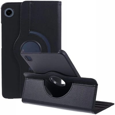 360° Draaibare Book Case Zwart Geschikt voor Samsung Galaxy Tab A9