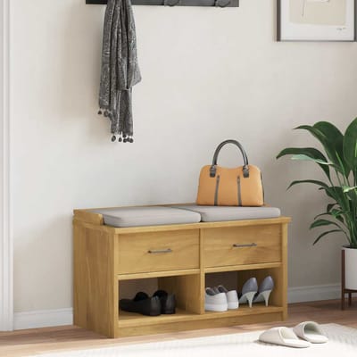 vidaXL - Gangbankje - SANDNES - 87x40x50 - cm - massief - grenenhout