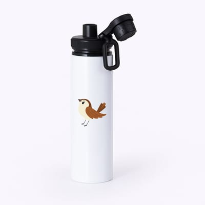 Hacebo® - Huismus waterfles met draaidop zwart - Vogels - Dieren liefhebbers - Mus - dieren - water fles - 850ML