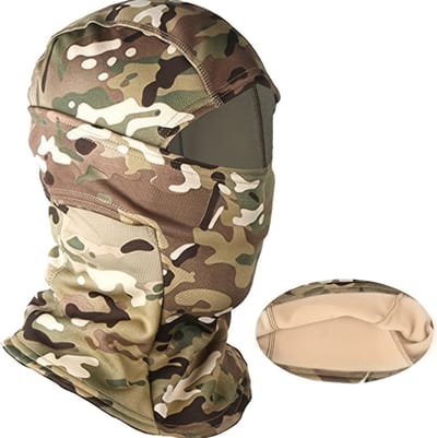 Livano Ski Masker - Bivakmuts - Winter Masker - Balaclava - Ski Mask - Full Face Mask - Camouflage Lichtgroen