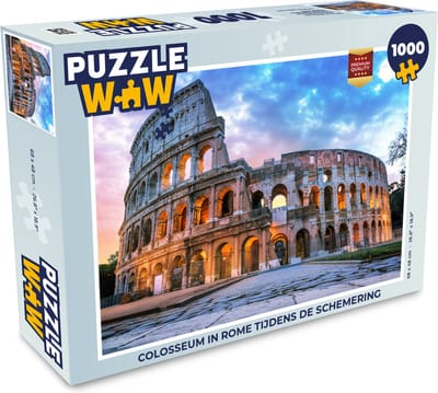 Puzzel Colosseum in Rome tijdens de schemering - Legpuzzel - Puzzel 1000 stukjes volwassenen