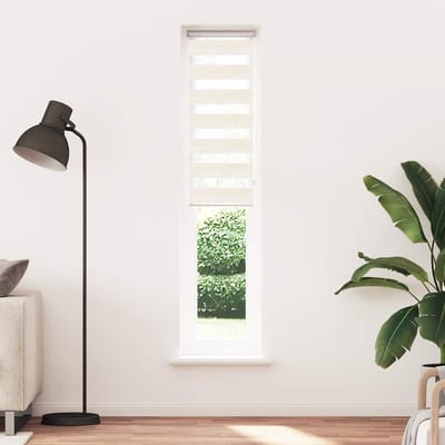 vidaXL - Zebra - rolgordijn - 40x230 - cm - stofbreedte - 35,9 - cm - marmerbeige