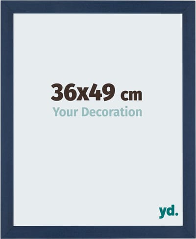 Your Decoration - Fotolijst 36x49 cm - MDF - Donkerblauw Geveegd - Mura