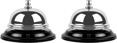 Bondoo Hotelbel 2X - Receptiebel - Tafelbel - Baliebel - RVS