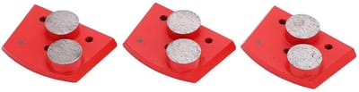 Diamant Slijppads - Beton Polijstpads - Vloeren Polijsten - Trapezium 2 Cilindrische Tanden - 30# Grit - Rood