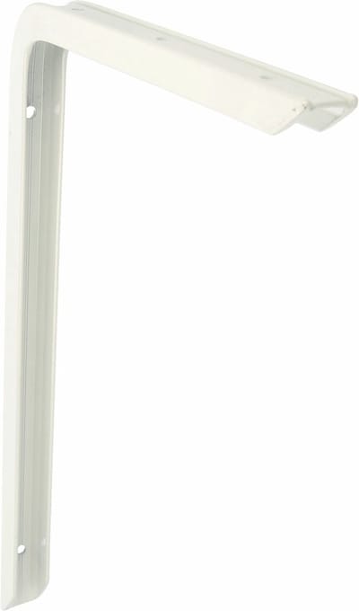 AMIG Plankdrager/planksteun - aluminium - gelakt wit - H300 x B200 mm - max gewicht 30 kg - boekenplank steunen