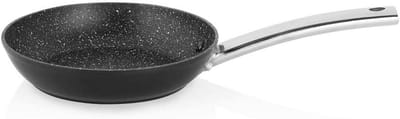 Gietaluminium Koekenpan 30 cm met Steen Anti-aanbaklaag en RVS Handvat