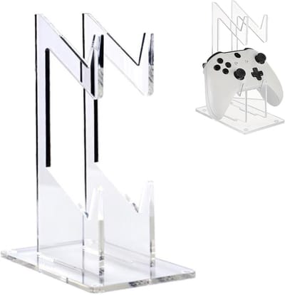 Gaming controller en hoofdtelefoonhouder met 2 niveaus van acryl voor desk - opbergstandaard voor headset en controller