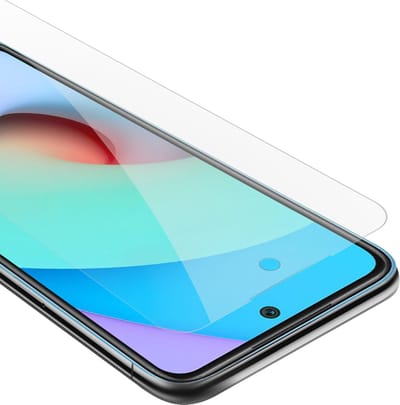 Cadorabo Screenprotector geschikt voor Xiaomi RedMi 10 - Pantser film Beschermende film in KRISTALHELDER Geharde (Tempered) display beschermglas in 9H hardheid met 3D Touch