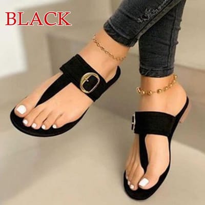 Dames Sandalen Zomer Buiten Strand Flip-Flop Sandalen Effen Mode Gladiator Sandalen Dames Flats Casual Damesschoenen 37 gray