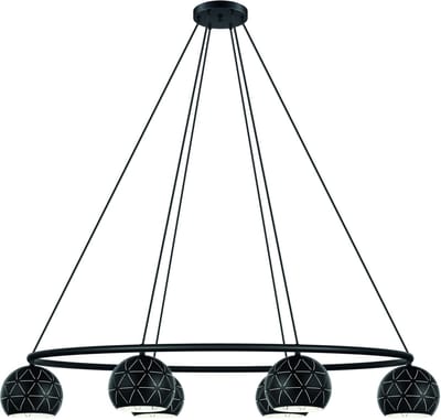 EGLO Cantallops Hanglamp - E14 - 115 cm - Zwart|Wit