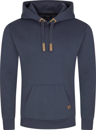 DENIMFY Heren Sweatshirt DFIvo regular fit Blauw S Volwassenen Hoodie Capuchon Sweatshirt