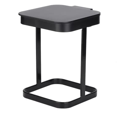 Mini Poubelle de Bureau Poubelle de Table Maison Panier à Ordures de Cuisine (Noir) Black gray