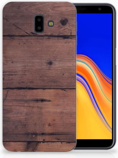 Samsung Galaxy J6 Plus (2018) Bumper Hoesje Old Wood
