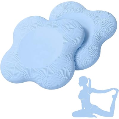 GELLDG Yoga steunmatten - Set van 2 - Antislipmatten - Sportbalansmatten - Comfortabel en lichtgewicht - Ondersteunt knieën, handen, polsen en ellebogen - 23,5 cm