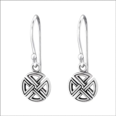 Aramat Jewels | Oorhangers | Zilveren Keltische Oorhangers | | | |10mm | Zilver | Kinderen, Volwassenen | Verkleurd niet