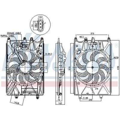 Koelventilatorwiel, motorkoeling NISSENS 85937