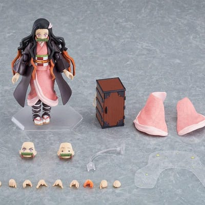 Figma Anime Figuur Demon Slayer: Kimetsu No Yaiba Tanjiro Kamado 498 Nezuko Kamado 508 Auto Plus Bureau Decoratie Speelgoed Cadeau gray