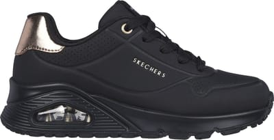 Skechers Uno Gen1 - Shimmer Away - Meisjes Sneakers - Zwart