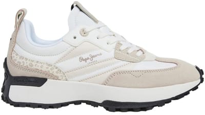 Pepe Jeans Lucky Print Leren Sneakers