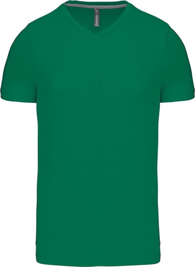Kariban T-shirt V-hals korte mouwen K357 - Kelly Green - 3XL