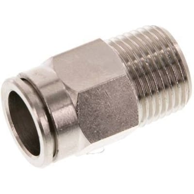 12mm x R3/8'' Messing Insteekfitting Buitendraad NBR [2 Stuks]