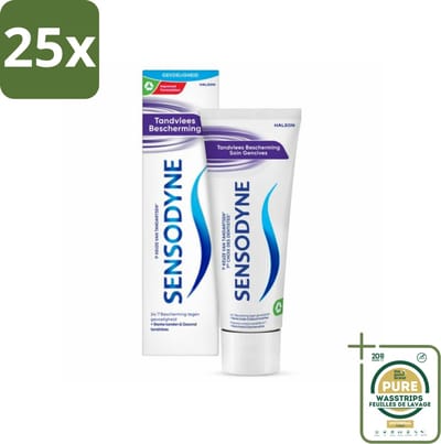 25 x Sensodyne Tandpasta Gum Protection 75 ml - Grootverpakking - Gevoelige Tanden - Tandvleesbescherming - Tandpasta - Gevoeligheid - Tandpasta Voor Gevoelige Tanden